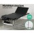 Zenses Massage Table, Aluminium, 85cm, Black, 215cm Length, Portable 3-Fold Beauty Bed with Adjustable Heights