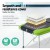 Zenses Portable 3-Fold Aluminium Massage Table, 75cm, Green, with Free Disposable Cover Set, Adjustable & Durable