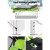 Zenses Portable 3-Fold Aluminium Massage Table, 75cm, Green, with Free Disposable Cover Set, Adjustable & Durable