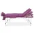 Zenses Massage Table 75cm Portable 3 Fold Aluminium Beauty Bed, Violet, Adjustable Heights, Sturdy Frame, Free Carry Bag