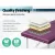 Zenses Massage Table 75cm Portable 3 Fold Aluminium Beauty Bed, Violet, Adjustable Heights, Sturdy Frame, Free Carry Bag