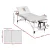 Zenses Massage Table, Aluminium, 65cm, White, 215x65x82cm, Portable 3-Fold Beauty Bed, Adjustable, Professional Use