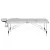 Zenses Massage Table, Aluminium, 65cm, White, 215x65x82cm, Portable 3-Fold Beauty Bed, Adjustable, Professional Use