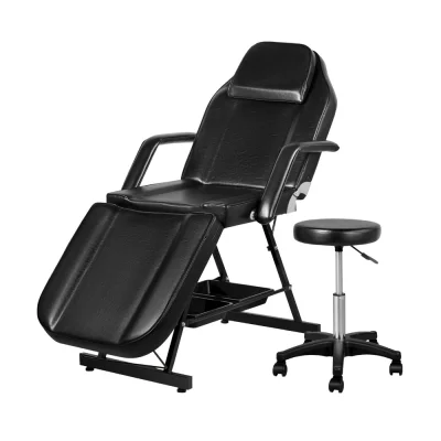 Zenses Massage Table Adjustable Salon Bed Chair, PU Leather, 183.5x80x77cm, Black, 3-Fold, for Spa & Wellness Services Zenses Massage Table Adjustable Salon Bed Chair, PU Leather, 183.5x80x77cm, Black, 3-Fold, for Spa & Wellness Services