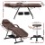 Zenses Massage Table Adjustable Salon Bed Chair, PU Leather, 183.5x80x77cm, Brown, 3-Fold, for Spa & Beauty Treatments
