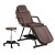 Zenses Massage Table Adjustable Salon Bed Chair, PU Leather, 183.5x80x77cm, Brown, 3-Fold, for Spa & Beauty Treatments