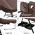Zenses Massage Table Adjustable Salon Bed Chair, PU Leather, 183.5x80x77cm, Brown, 3-Fold, for Spa & Beauty Treatments