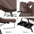 Zenses Massage Table Adjustable Salon Bed Chair, PU Leather, 183.5x80x77cm, Brown, 3-Fold, for Spa & Beauty Treatments