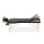 Zenses Wooden Massage Table, 3 Fold Portable Beauty Bed, 75cm Wide, Black, Adjustable Heights, Sturdy, Waterproof