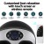 Livemor Kneading Heated Foot Massager with Touch Screen, Remote, 5 Modes, 9 Intensities, Fits AU 4-12, ABS, Black