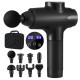 Everfit 30-Speed Black Massage Gun with 8 Heads, Quiet Brushless Motor, 3-Hour Battery, LCD Touch Display, USB Charging Everfit 30-Speed Black Massage Gun with 8 Heads, Quiet Brushless Motor, 3-Hour Battery, LCD Touch Display, USB Charging