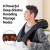 Livemor 8 Massage Nodes Neck Massager with Heat, 3 Intensity Levels, PU Leather, 45x50cm, Auto-Off, Black