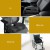 Giselle Bedding Memory Foam Seat Cushion 45x36x8cm Black – Ergonomic Chair Pad for Back Pain Relief, Washable Cover