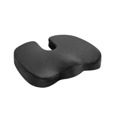 Giselle Bedding Memory Foam Seat Cushion 45x36x8cm Black – Ergonomic Chair Pad for Back Pain Relief, Washable Cover