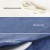 Giselle Bedding Memory Foam Seat Cushion 45x36cm Blue – Ergonomic Back Pain Relief Chair Pad, Washable Cover
