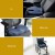 Giselle Bedding Memory Foam Seat Cushion 45x36cm Blue – Ergonomic Back Pain Relief Chair Pad, Washable Cover