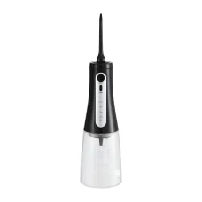 Devanti Cordless Water Flosser Black - 350ml Tank, 5 Modes, 8 Nozzle Heads, IPX7 Water-resistant, USB-C Rechargeable
