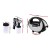 Alba Professional 700W Black HVLP Spray Tan Machine with Quiet Motor, Superfine Mist, Even Coverage, 200ml Cup, 3 Speeds