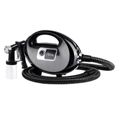 Alba Professional HVLP Spray Tan Machine Kit Black – Sunless Tanning Gun, 250ml Capacity, 3 Spray Patterns, 700W