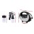 Alba. 700W HVLP Sunless Spray Tan Machine Kit with Washable Pop-Up Tent, Adjustable Spray Gun, Quiet Motor, Black