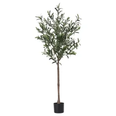 Artiss 155cm Artificial Olive Tree - Lifelike Indoor Decor, UV-Resistant, Flexible Branches, No Maintenance Needed