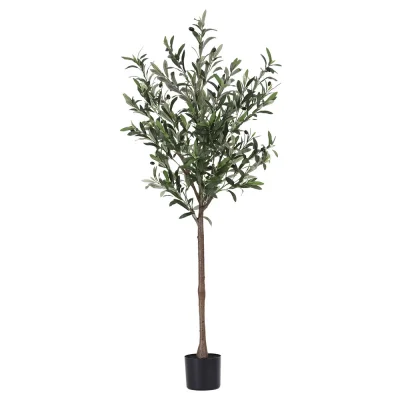Artiss 155cm Artificial Olive Tree - Lifelike Indoor Decor, UV-Resistant, Flexible Branches, No Maintenance Needed