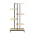 Artiss 6 Tier Metal Plant Stand Zigzag Flower Pot Shelf, E1 Particle Board, 125cm Tall, Indoor Outdoor Display, Natural