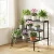 Artiss 3-Tier Metal Plant Stand - Black, 70x60x62.5cm, Indoor/Outdoor, Space-Saving Design, Holds 60kg, Modern