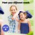 6 Pack Navy Bath Towels Set, 100% Cotton, 650GSM, Ultra Soft, Highly Absorbent, 2 Bath Towels, 2 Hand Towels