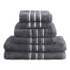 6 Pack Bath Towels Set Grey, 100% Cotton, 650GSM, Highly Absorbent, Quick Dry, 2 Bath, 2 Hand,