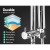 Cefito 9" Rain Shower Head Set with Handheld, High Pressure Mixer Tap, Solid Brass, Chrome Finish, 3 Spray Modes