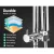 Cefito 9" Rain Shower Head Set with Handheld, High Pressure Mixer Tap, Solid Brass, Chrome Finish, 3 Spray Modes