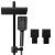 Cefito 8" Rain Shower Head Set Matte Black, Solid Brass, High Pressure, Handheld 3-Mode, Twin Taps, 5 Year Warranty