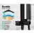 Cefito 8" Rain Shower Head Set Matte Black, Solid Brass, High Pressure, Handheld 3-Mode, Twin Taps, 5 Year Warranty