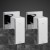 Cefito Shower Twins: Premium Chrome Brass Wall Bath Taps with Hot/Cold Markings, WaterMark Certified, Leak-Proof Design