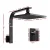 Cefito 8" Rain Shower Head & Mixer Set, Matte Black, WaterMark & WELS Certified, Solid Brass, High Pressure, Leak-Proof