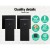 Cefito 8" Rain Shower Head & Wall Arm Set, Matte Black, High Pressure, WaterMark & WELS Certified, Brass Construction