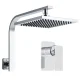 Cefito 8" Rain Shower Head & Wall Arm Set with High Pressure Mixer Tap, Chrome Finish, WaterMark & WELS Certified