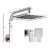 Cefito 8" Rain Shower Head Set, Chrome Finish, Brass, WaterMark & WELS Certified, High Pressure, Leak-Proof Taps