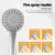 Handheld Shower Head 4.5" High Pressure 5 Spray Modes Chrome ABS Durable Water-Saving Filter Australian Standard