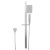 Cefito 3.1" High Pressure Handheld Shower Head Set Silver, ABS Brass, Adjustable Bar, 3 Spray Modes, Water Saving