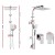 Cefito 10'' Rain Shower Head Set Square High Pressure, Handheld, Solid Brass, Chrome, Twin Taps, 5 Yr Warranty