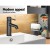 Cefito Matte Black Bathroom Basin Mixer Tap - Round Brass Faucet with 35mm Drip-Free Ceramic Cartridge, 192x150mm