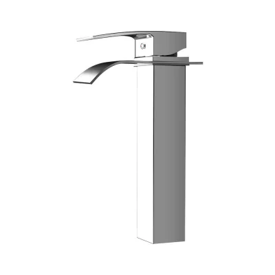 Cefito Bathroom Basin Mixer Tap - Tall Black Faucet, Brass & ABS, 265x120mm, Drip-Free Ceramic Cartridge, WELS Certified
