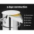 Cefito Basin Mixer Wall Tap, Brass, Chrome Finish, Leak-Resistant, WaterMark Approved, Suits Shower & Basin Use