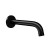 Cefito Matte Black Wall-Mounted Bath Spout Tap, Solid Brass, Anti-Splash Aerator, Easy Install, 5-Year Warranty