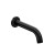 Cefito Matte Black Wall-Mounted Bath Spout Tap, Solid Brass, Anti-Splash Aerator, Easy Install, 5-Year Warranty