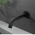 Cefito Matte Black Wall-Mounted Bath Spout Tap, Solid Brass, Anti-Splash Aerator, Easy Install, 5-Year Warranty