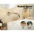 Cefito Bathroom Wall Mixer Spout Tap Round 24mm Brass Chrome Finish, Anti-Splash Aerator, Easy Install, 5yr Warranty