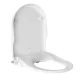 Cefito Non-Electric Bidet Toilet Seat Cover, Self-Cleaning Nozzles, Dual Nozzle, Soft Close, 49x36cm, White PP5 Plastic